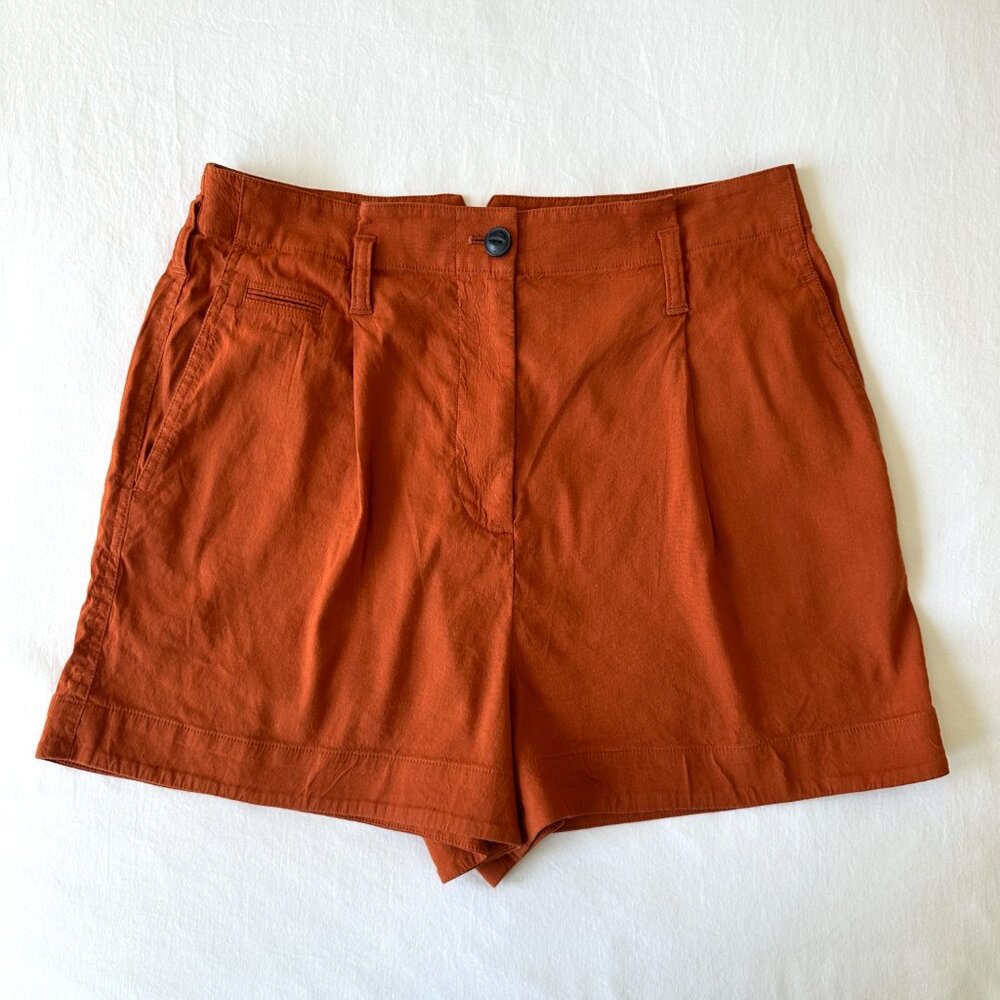 Rag & Bone Rust Linen Shorts - image 1